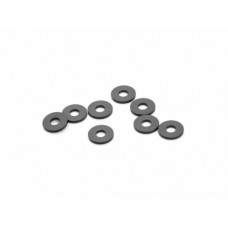 ALUMINUM WASHER 3x8x1.0mm (Black/8pcs)