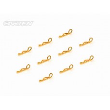 Gold Body clips 6mm Small Head 1/10 or 1/12 