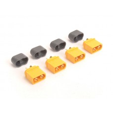 RC XT60 Plug with Sheath Male - 4pcs