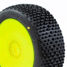 H-BLOCK V2 BUGGY C2 (SOFT) PRE-MOUNTED YELLOW (2PCS.)