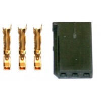 Servo/ESC Connector Gold  UNI (FUT & JR) plug - Male