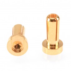 4mm Gold Plug Male 12mm (2pcs)