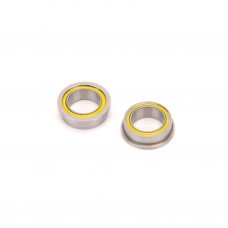 Ball Bearing - 1/4x3/8x1/8 Flanged Yellow - (pr)