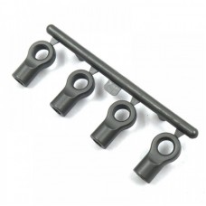 GREY COMPOSITE 4.8MM FLAT TYPE BALL END 10MM 4PCS XP-10634