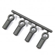 GREY COMPOSITE 4.8MM FLAT TYPE BALL END 15MM 4PCS